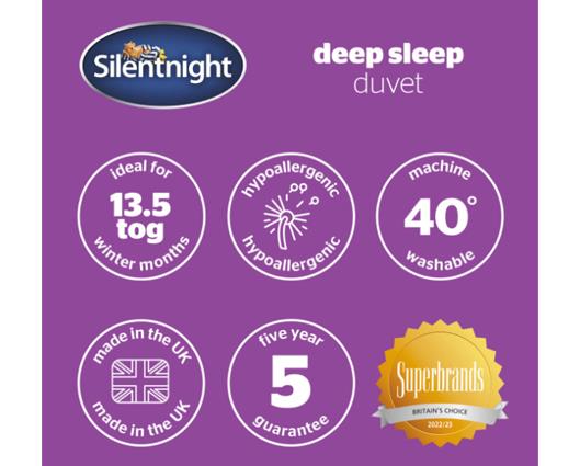 King - Silentnight Deep Sleep Duvet - 13.5 Tog