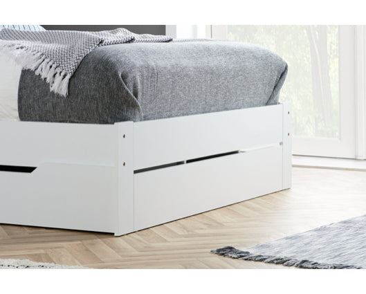 Alfie Storage And Shelving Bed - White