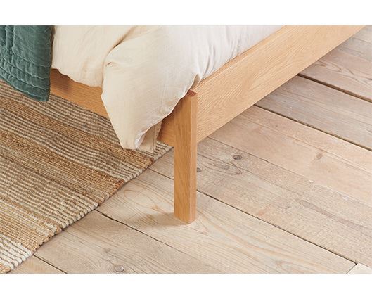 Margot Rattan Bed - Oak