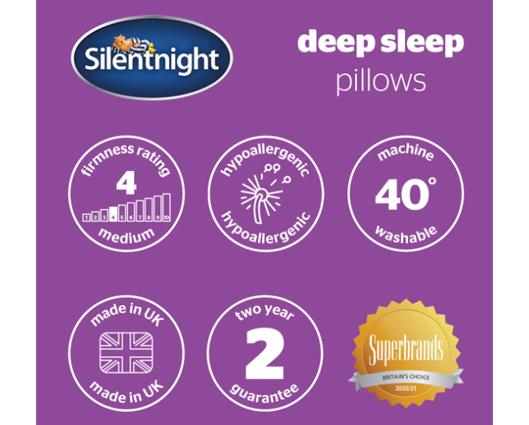 Silentnight Deep Sleep Pillow - 2 Pack