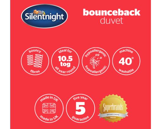 Double - Silentnight Bounceback Duvet - 10.5 Tog