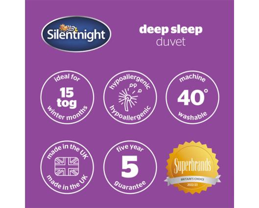 Single - Silentnight Deep Sleep Duvet - 15 Tog