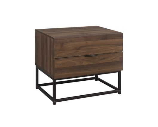 Houston 2 Drawer Bedside - Walnut