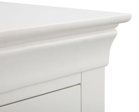 Clermont 2 Drawer Bedside - White