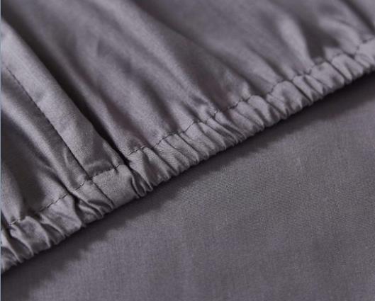 King - Silentnight Cotton Rich Fitted Sheets - Charcoal