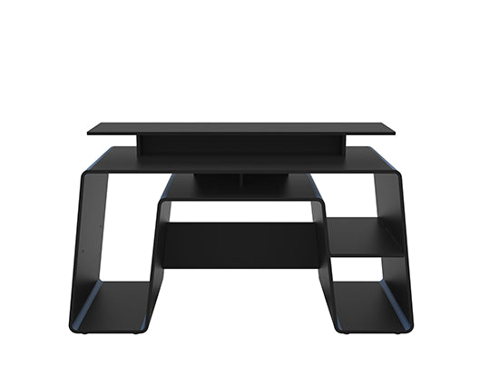 Onyx Gaming Computer Desk- Black & Blue