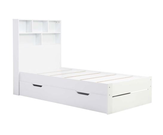 Alfie Storage And Shelving Bed - White