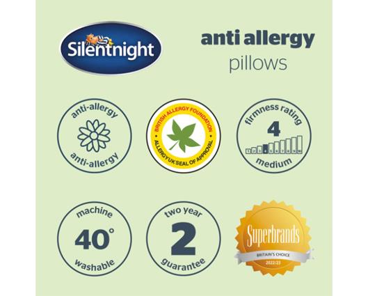 Silentnight Anti-Allergy Pillows - 4 Pack