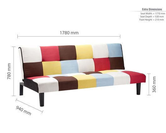 Aurora Sofa Bed - Rainbow