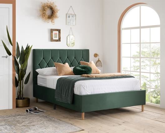 Loxley Ottoman Bed Green