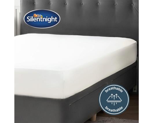 Superking - Silentnight Pure Cotton Fitted Sheet - White