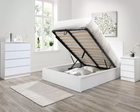 Oslo Ottoman Bed - White