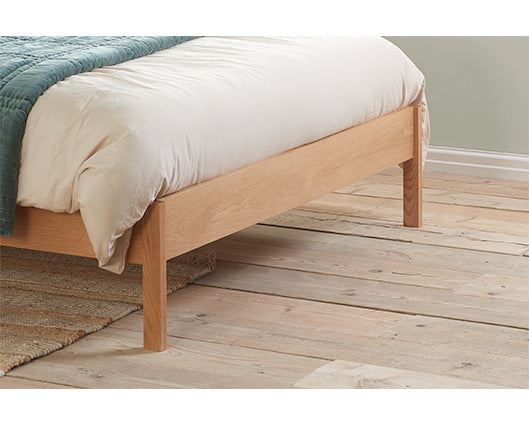 Margot Rattan Bed - Oak