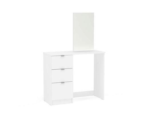 Madison 3 Drawer Dressing Table & Mirror - White