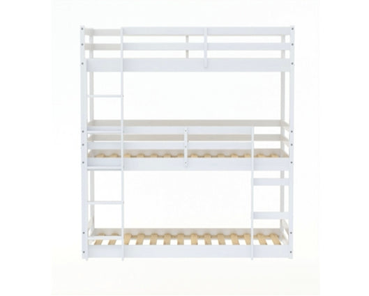 Tressa Triple Bunk Bed - White