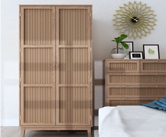 Bordeaux 2 Door Wardrobe - Oak