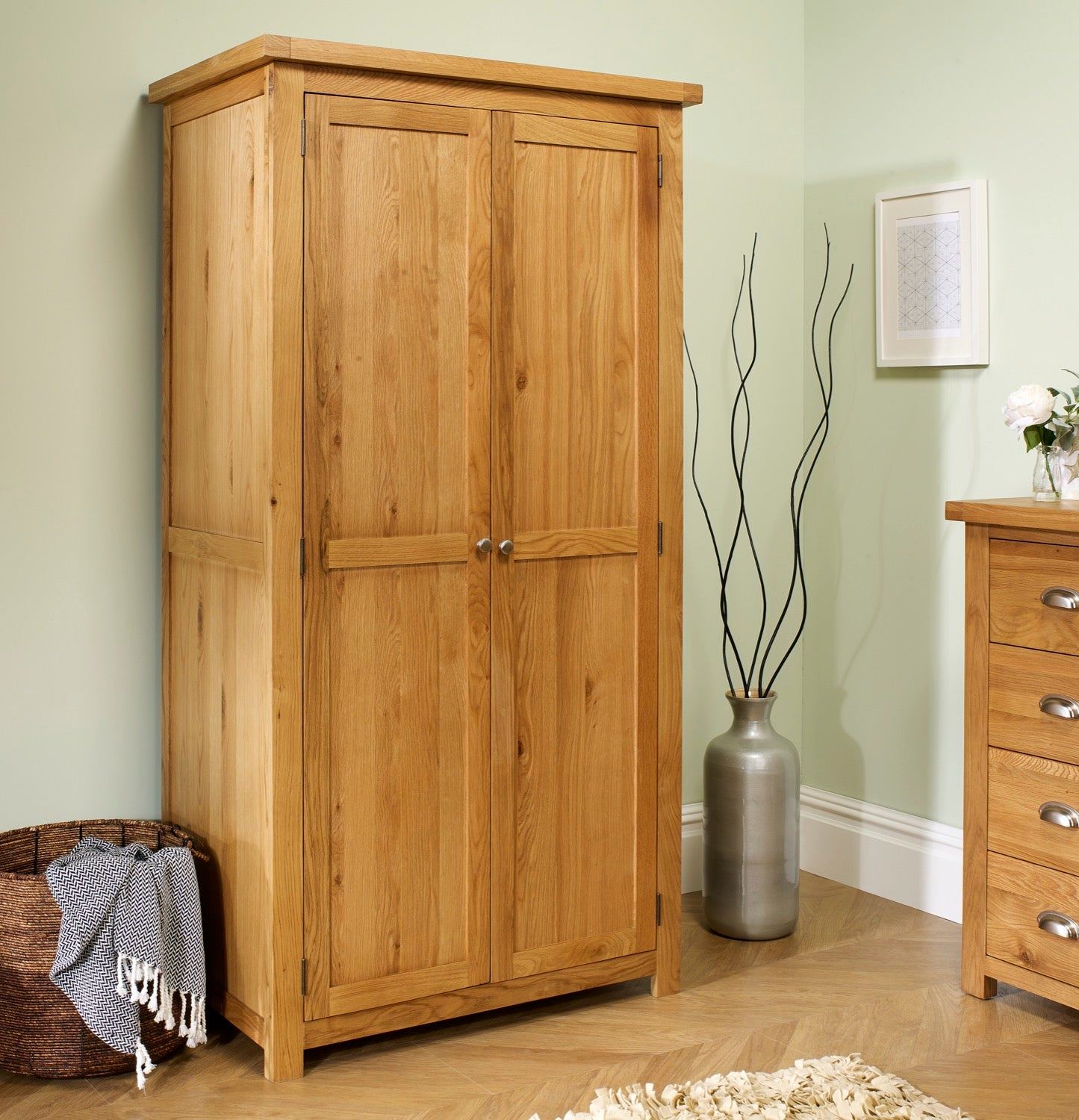 Woburn 2 Door Wardrobe - Oak