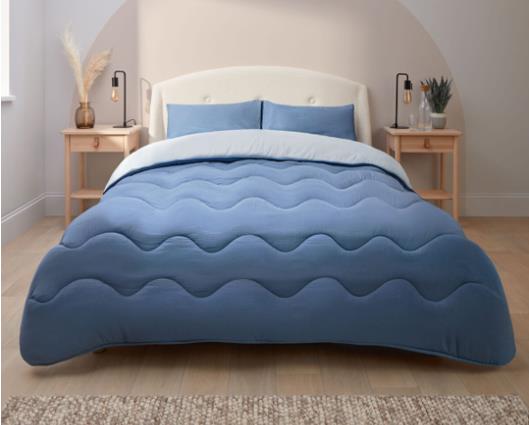 Double - Silentnight Seersucker Coverless Duvet 10.5 Tog