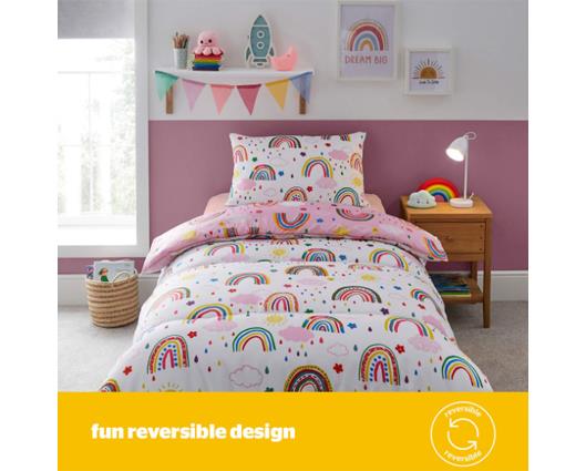 Single - Silentnight Healthy Growth Coverless Duvet - Rainbow