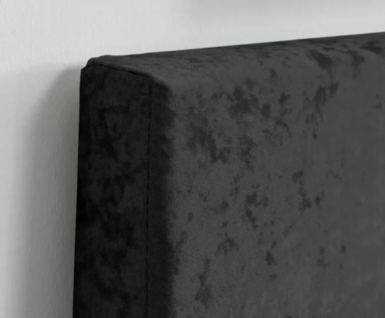 Berlin Bed - Black Crushed Velvet