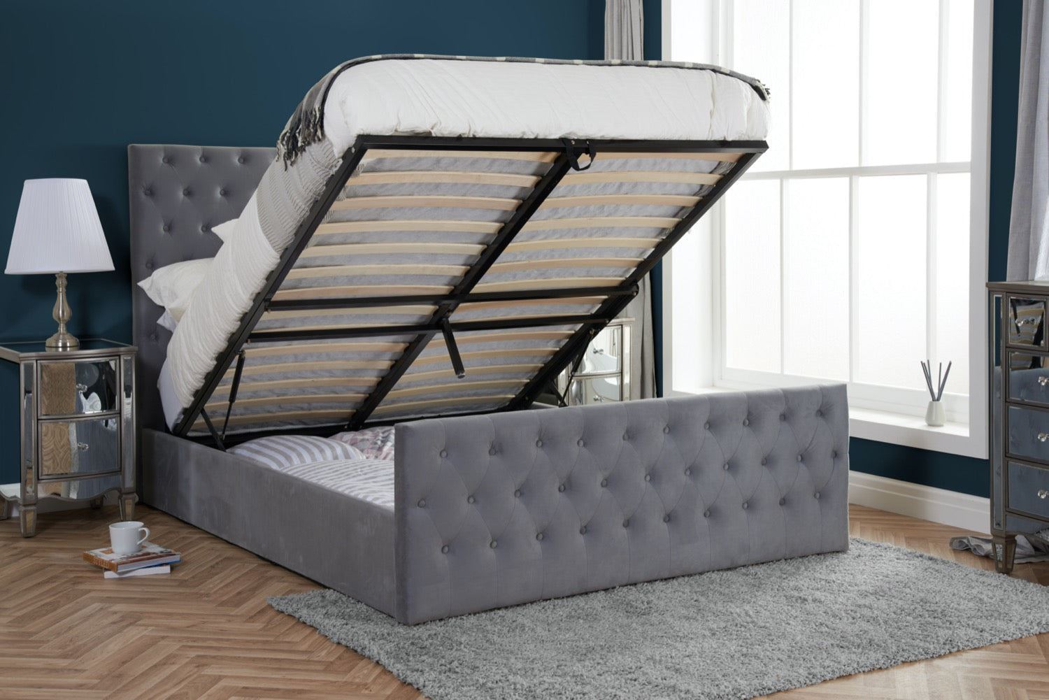 Marquis Ottoman Bed Grey