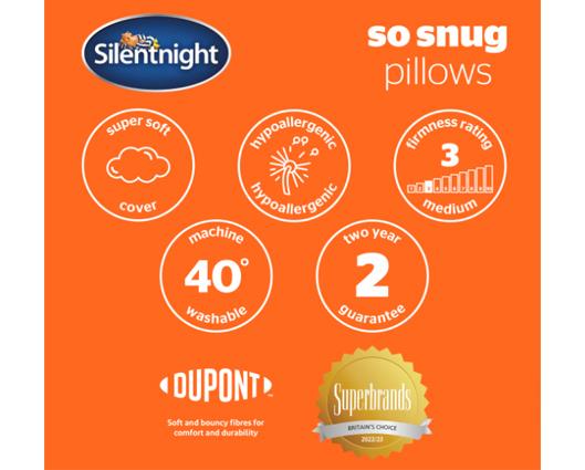 Silentnight So Snug 2 Pack Pillows