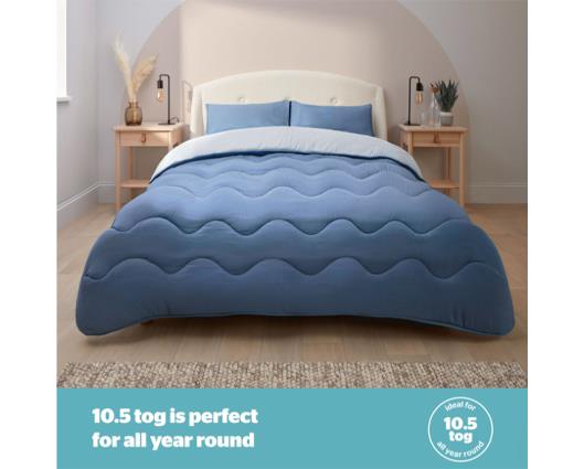 King - Silentnight Seersucker Coverless Duvet 10.5 Tog