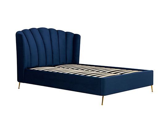 Lottie Ottoman Bed Midnight Blue