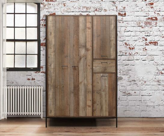 Urban 4 Door Wardrobe - Brown