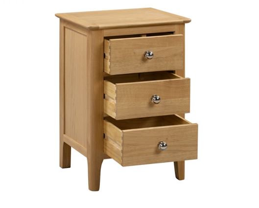 Cotswold 3 Drawer Bedside - Oak