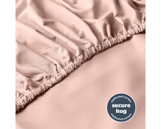 Double - Silentnight Supersoft Blush Fitted Sheet