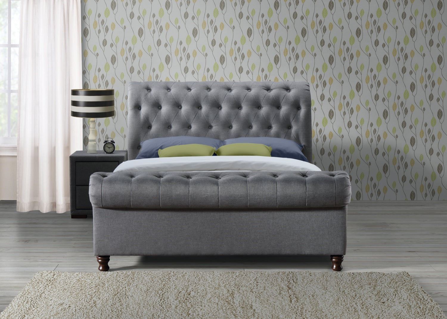 Castello Bed Grey