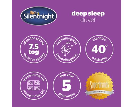 Single - Silentnight Deep Sleep Duvet - 7.5 Tog