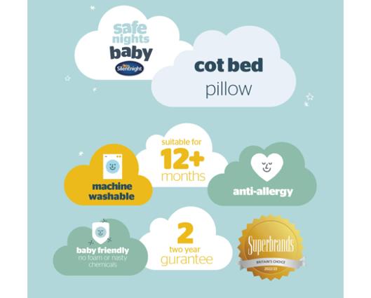 Silentnight Safe Nights Anti-Allergy Cot Bed Pillow