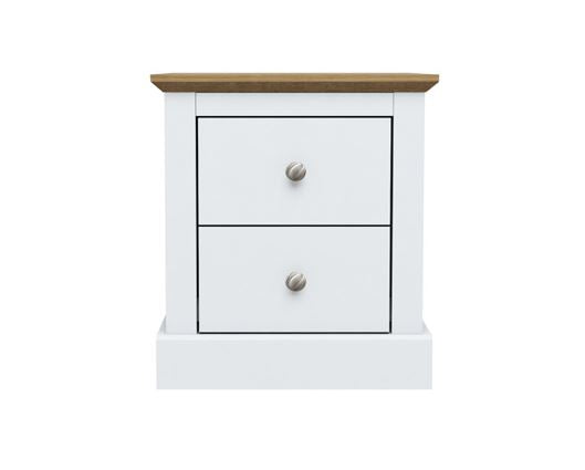 Devon Bedside Cabinet - White