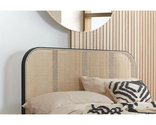 Margot Rattan Bed - Black