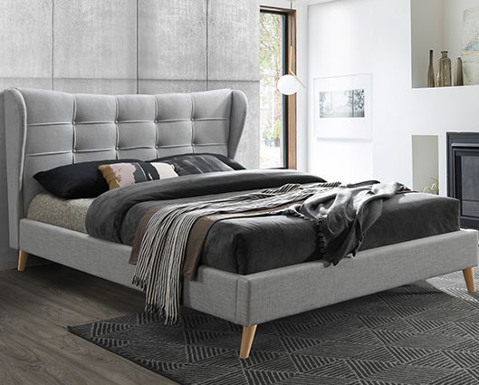 Harper Bed Dove Grey