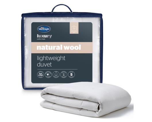 King - Silentnight Natural Wool Collection Lightweight Duvet