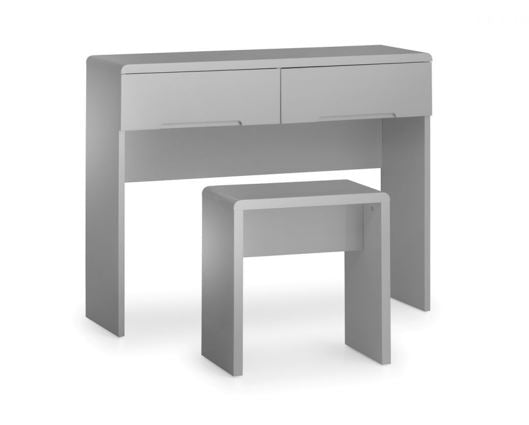 Manhattan Dressing Table With 2 Drawers- Grey