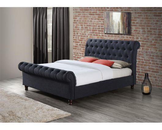 Castello Bed Charcoal