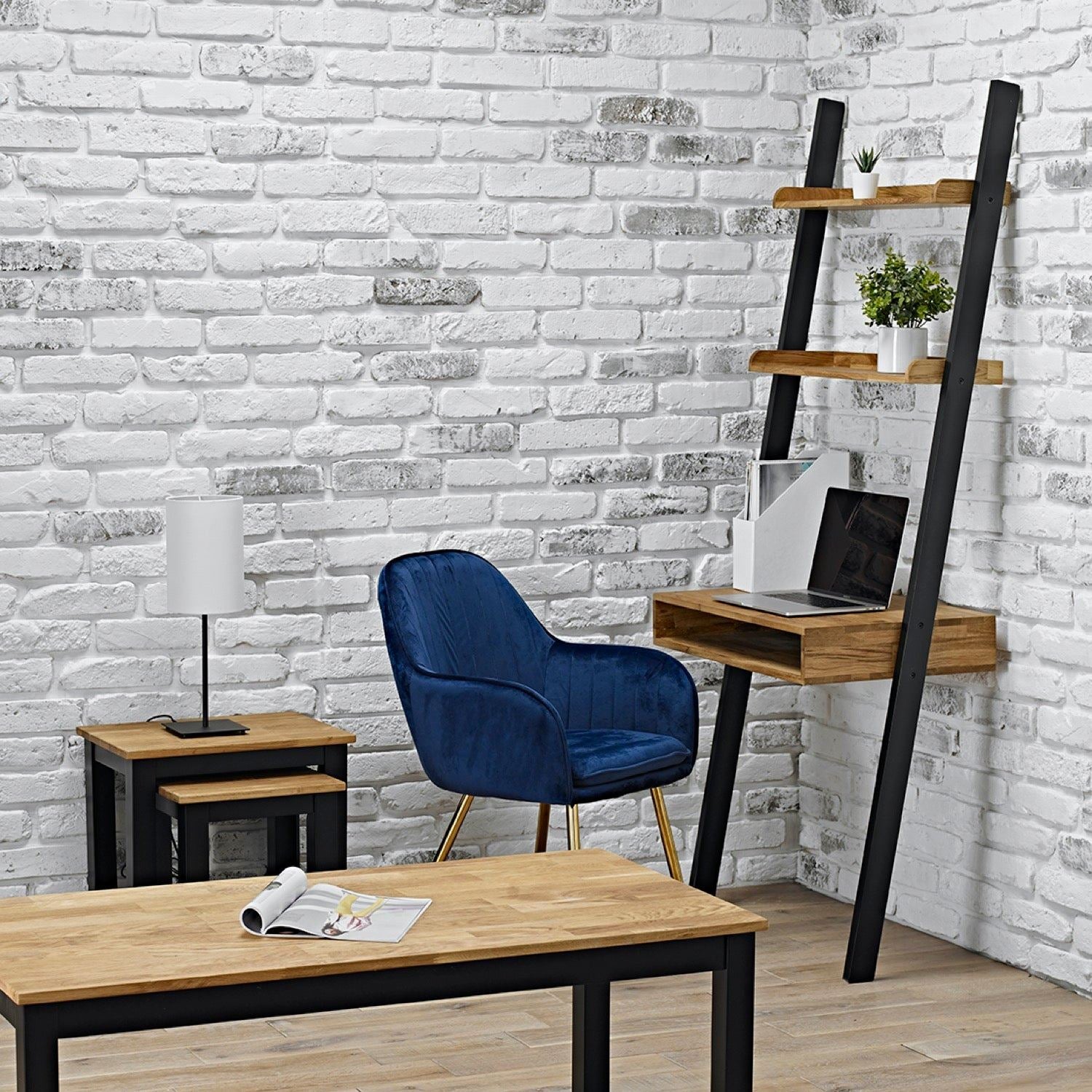 Copenhagen Ladder Desk - Black