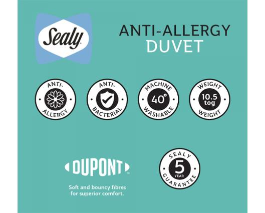 Superking - Sealy Anti-Allergy Duvet 10.5 tog