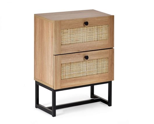 Padstow 2 Drawer Bedside- Oak