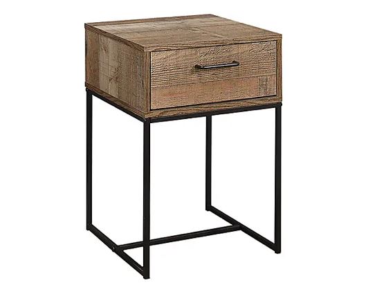 Urban 1 Drawer Narrow Bedside - Rustic