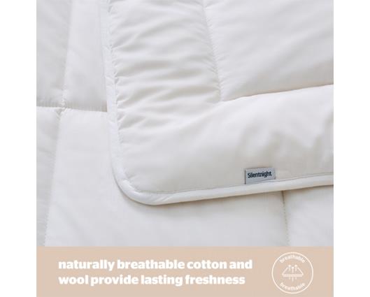 King - Silentnight Natural Wool Collection Lightweight Duvet