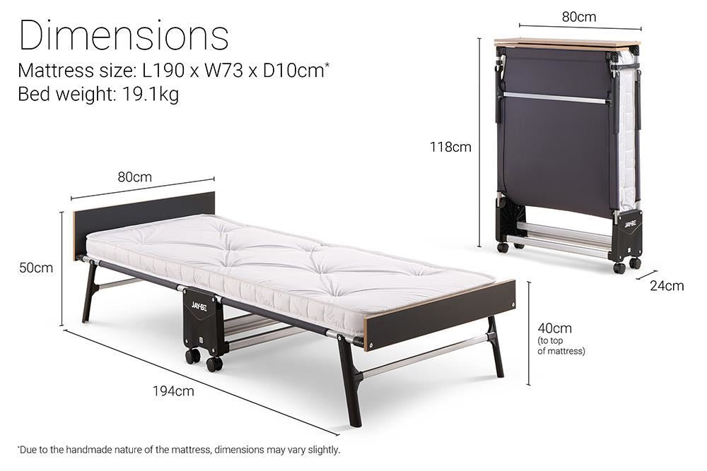 Jay Be Gp80 Grand Folding Bed with e-Pocket Mattress