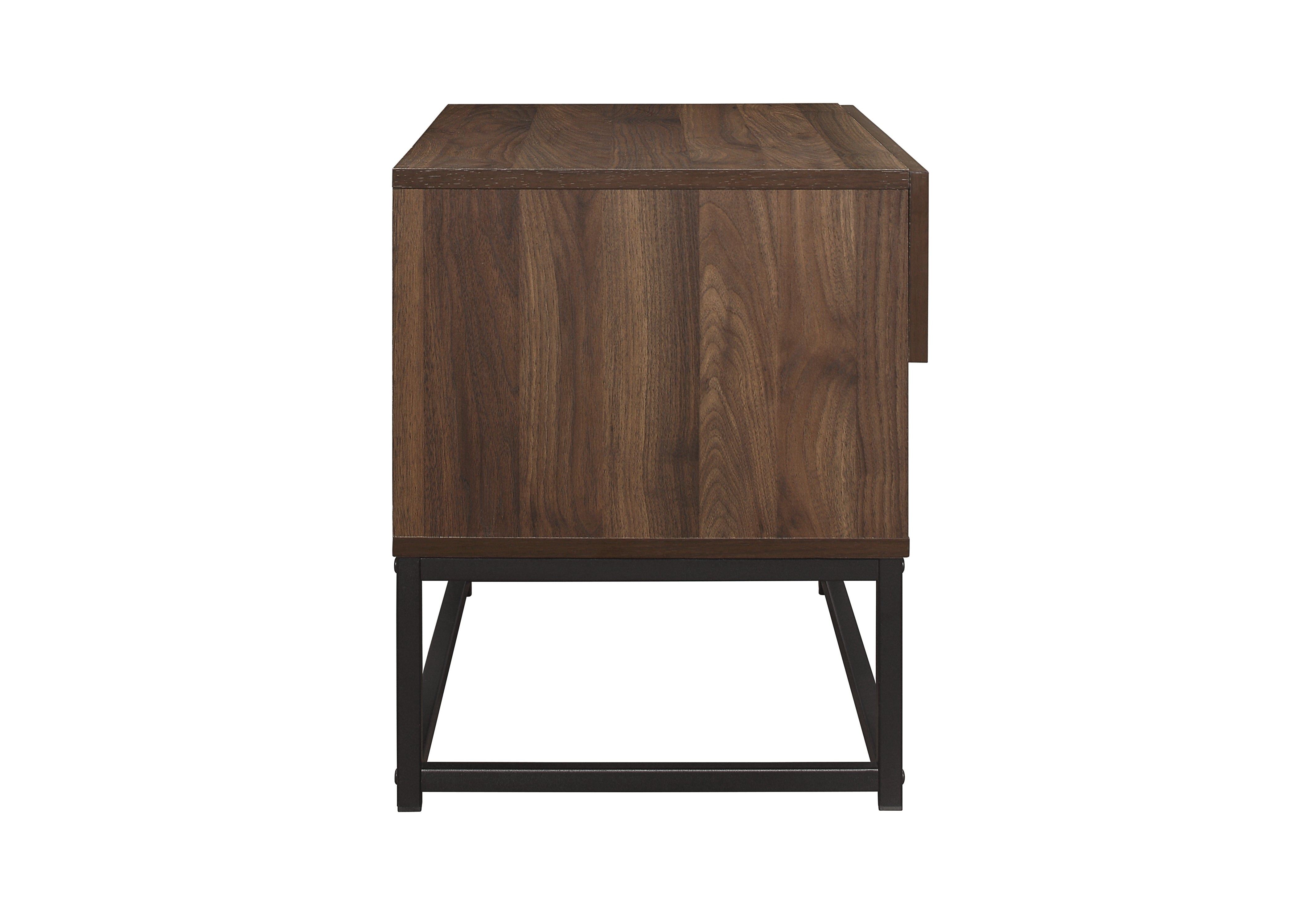 Houston 1 Drawer Bedside - Walnut