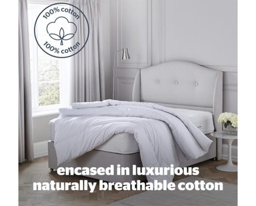 Double - Silentnight Pure Cotton Duvet - 10.5 Tog