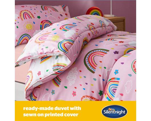 Single - Silentnight Healthy Growth Coverless Duvet - Rainbow