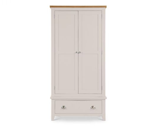 Richmond 2 Door 1 Drawer Wardrobe - Grey